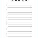 Free Printable To Do Checklist Template Templateral In Blank