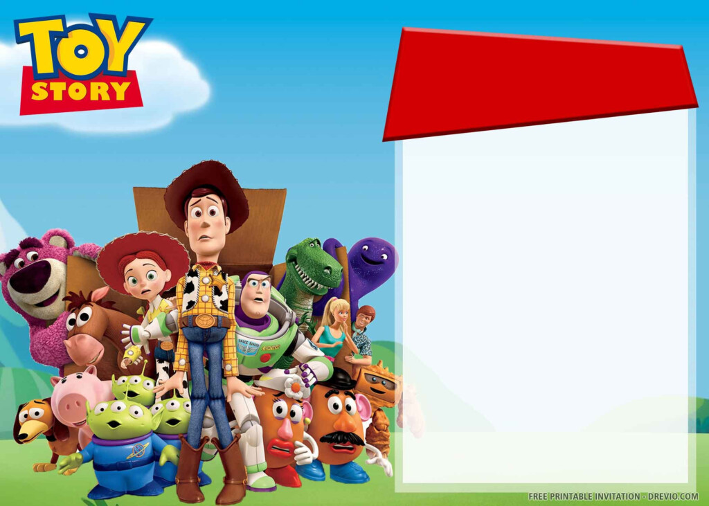  FREE PRINTABLE Toy Story 3 Birthday Invitation Templates 