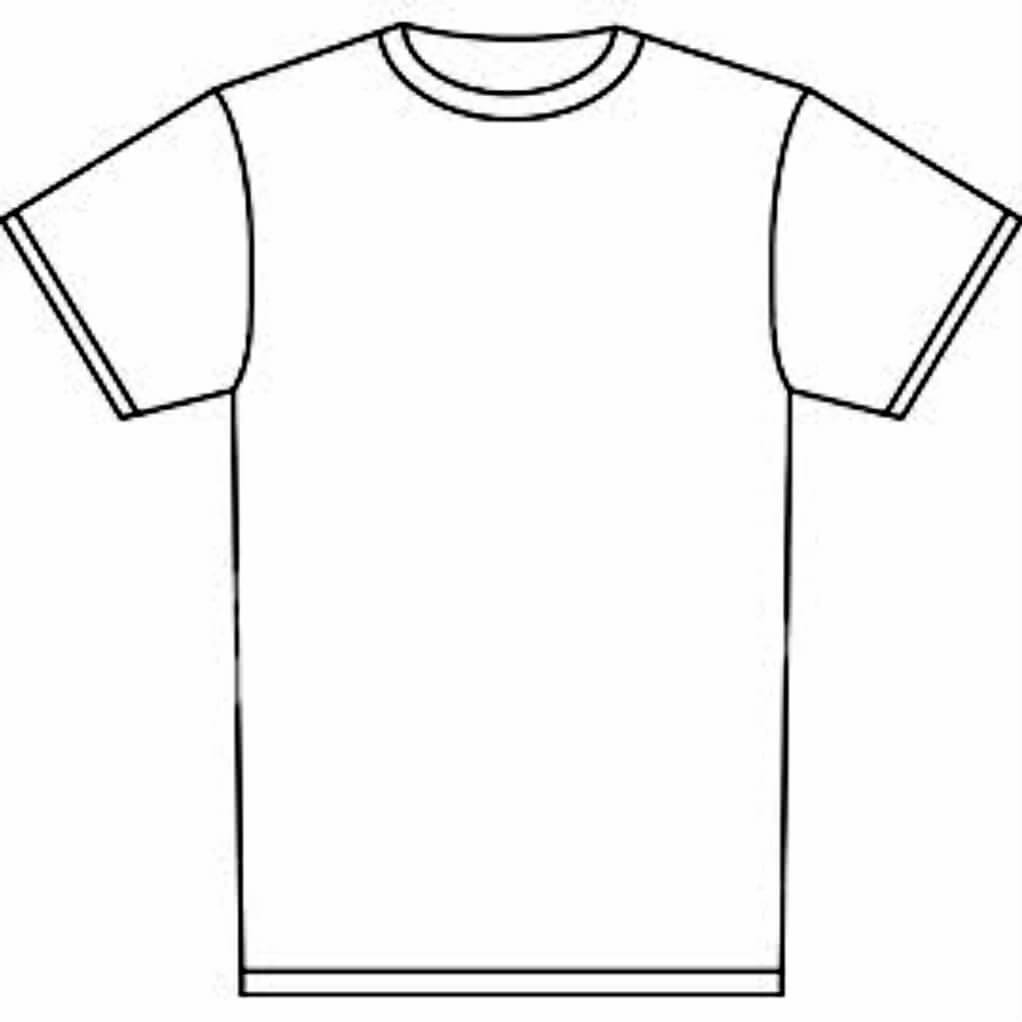 Free T Shirt Template Printable Download Free Clip Art Within Blank 