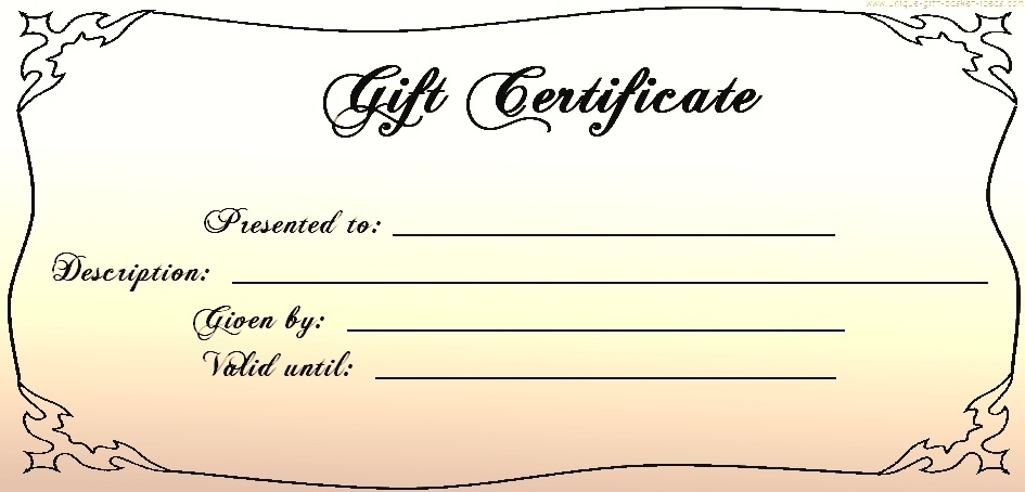 Gift Certificate Template Google Docs Printable Receipt Template