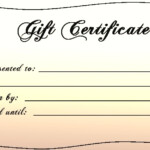 Gift Certificate Template Google Docs Printable Receipt Template