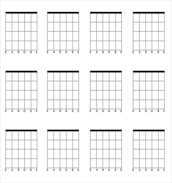Guitar Chord Chart Blank Pdf Sheet And Chords Collection
