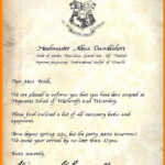 Harry Potter Letter Template Beautiful 12 13 Hogwarts Acceptance Letter
