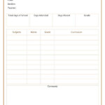 High School Student Report Card Template Professional Sample Template
