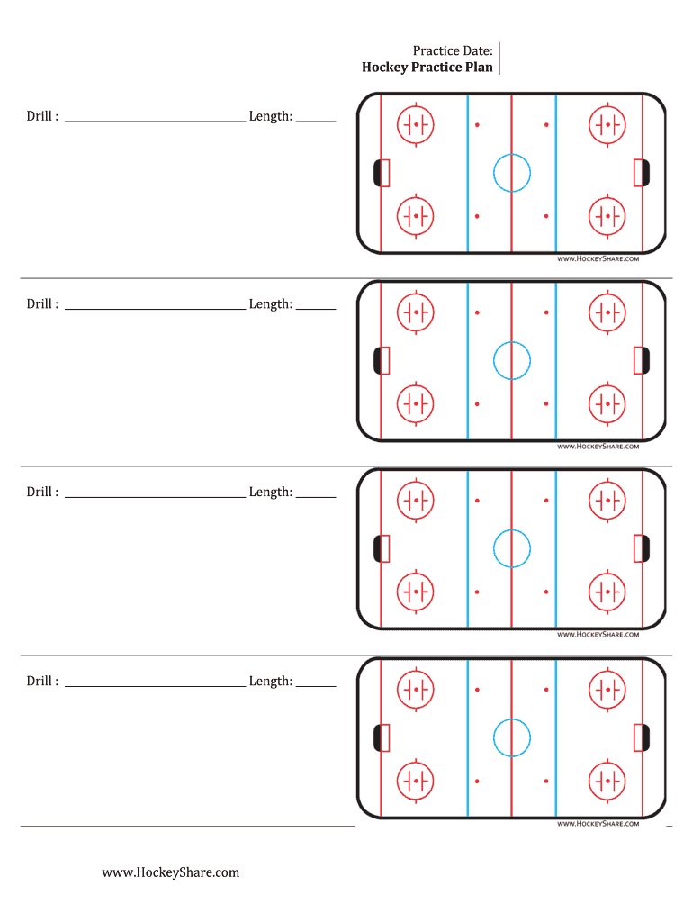 Hockey Practice Plan Template Fill Online Printable Fillable Blank 