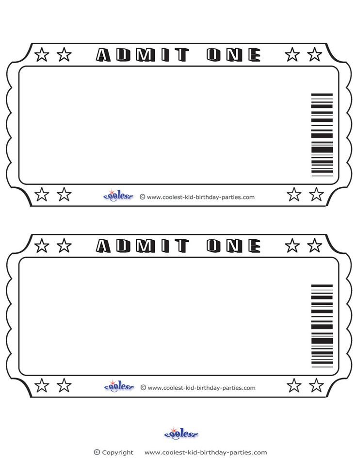 Image Result For Printable Blank Admit One Coupons For My Boyfriend 