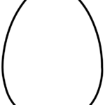Large Egg Shape Template In 2020 Easter Egg Template Easter Egg