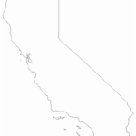 Large Outline Map Of California Map Of Usa District Pertaining To