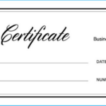Latest Blank Gift Certificate Template Which Can Be Used As Free