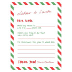 Letter To Santa Printable Free Printable Letters Free Printable