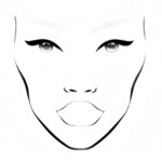 MAC Inspired Face Chart Blank Printable Mac Face Charts Makeup