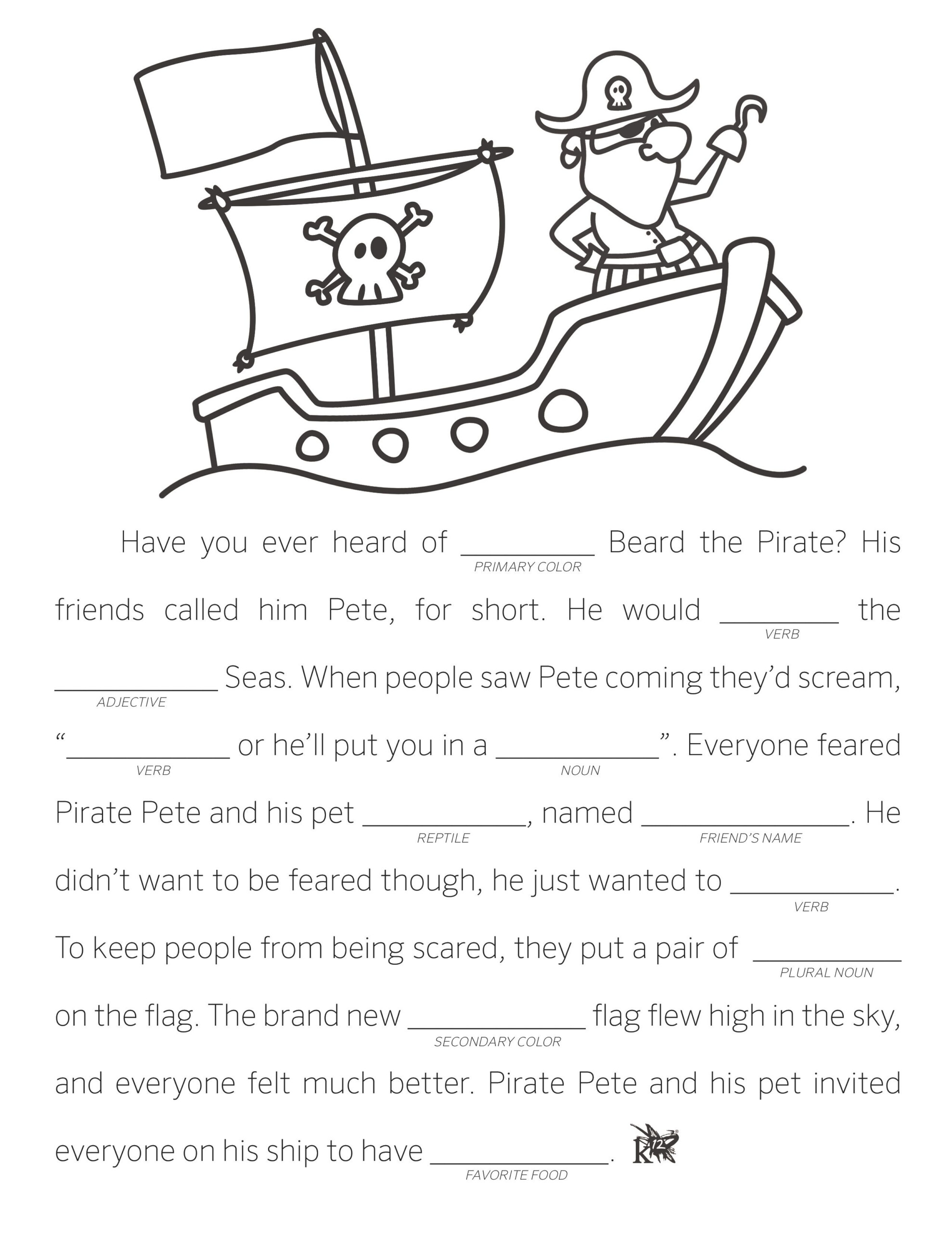 Make Your Own Fill In The Blank Stories Learning Liftoff Fill In