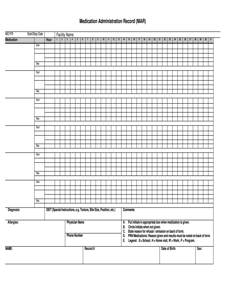 Mar Sheet Template Fill Online Printable Fillable Bla vrogue.co