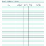 Monthly Budget Worksheet Pdf Inspirational Monthly Bud Planner Free