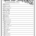 Name That Song Fill In The Blank Free Printable Christmas Game