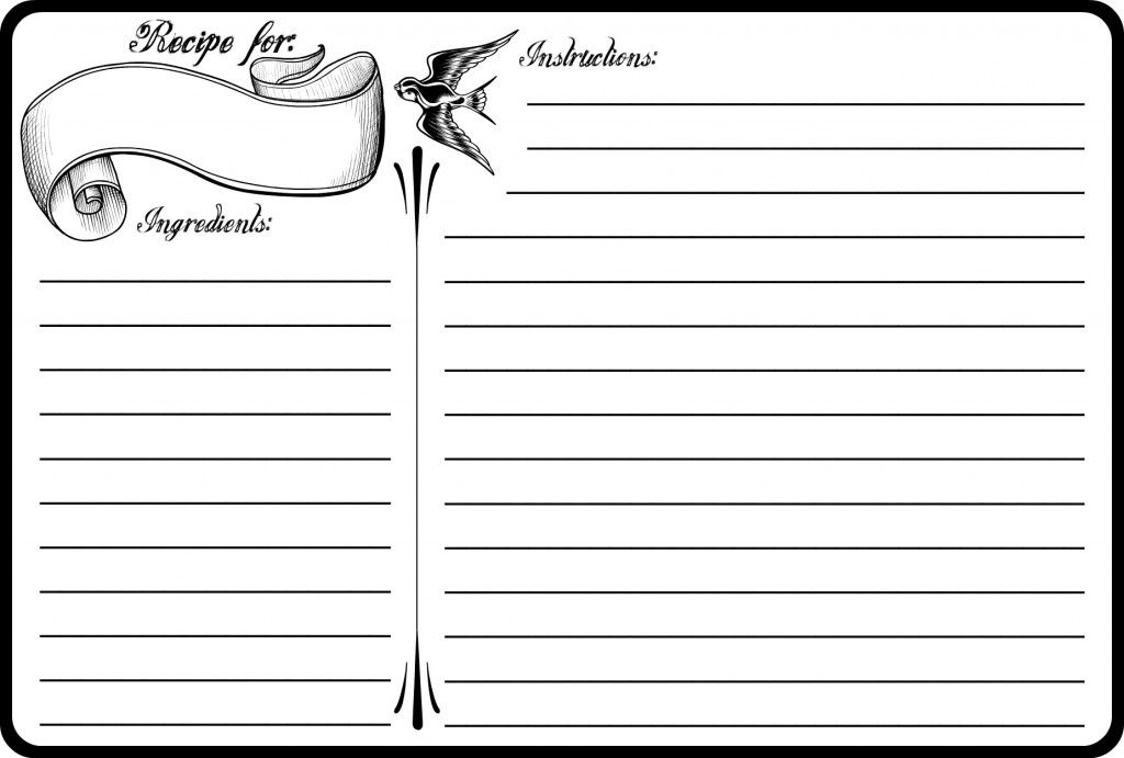 Oh That Mrs Greene Recipe Cards Printable Free Recipe Cards 