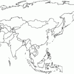 Outline Map Of Asia Border Map Of Asia Asia Map For Coloring Book