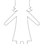 Paper Doll Template Best Coloring Pages For Kids