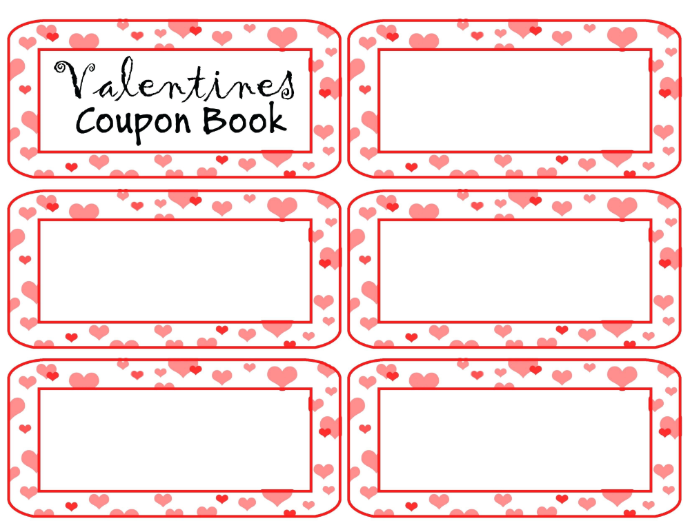 Payment Coupon Book Template Ideas Valentines Day Free For Free 