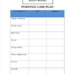 Personal Care Plan Templates 12 Free PDF Format Download Free