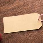 Photo Of Blank Gift Tag With Xmas Decorations Free Christmas Images