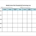 Pin By Carla Richmond On Classroom Weekly Lesson Plan Template