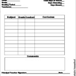 Pin By Valerie Atkison On Homeschool Report Card Template School