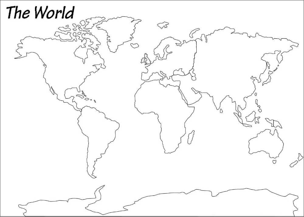 Pin On Blank World Map