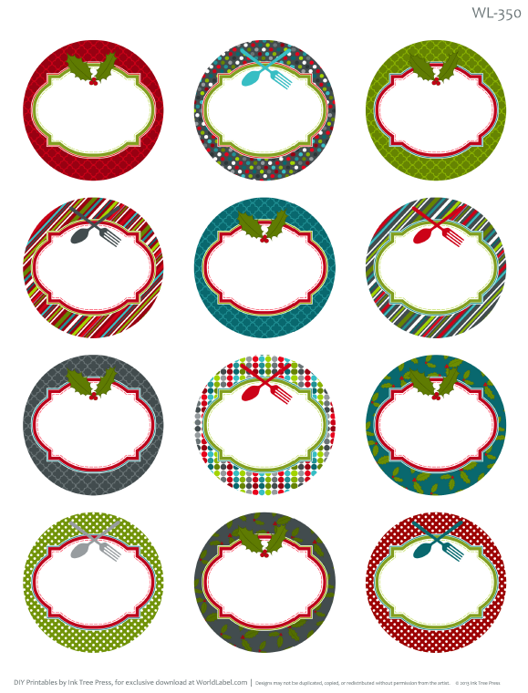 Pin On Round Labels And Round Label Template Printables