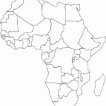 Political Africa Blank Map