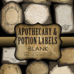 Potion Labels Apothecary Label Blank Wizard Steampunk Etsy Potion