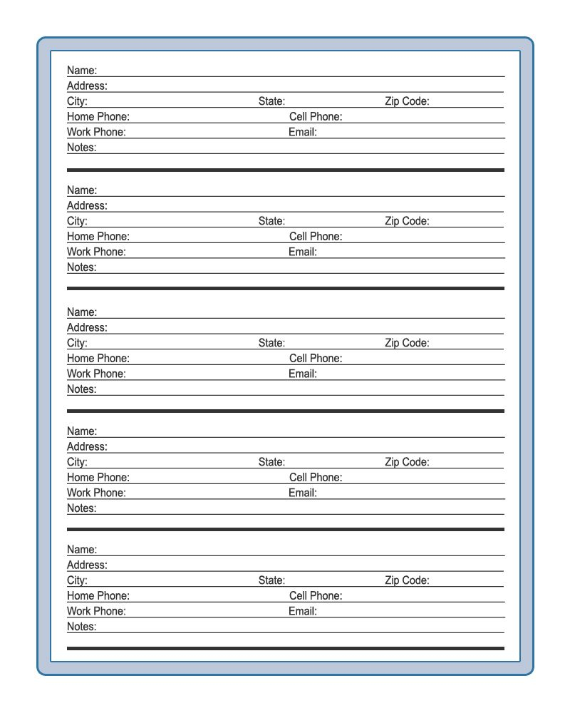 Printable Address Book Pages Miscellaneous Pinterest Address Book