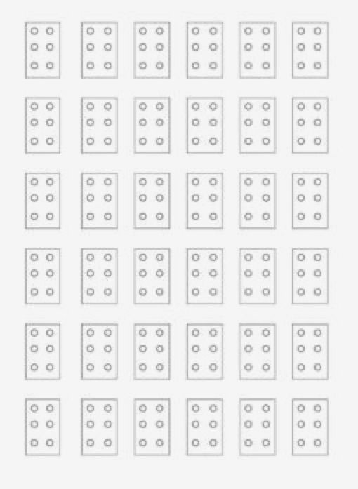 Printable Blank Braille Cell Template Preducationintheuk