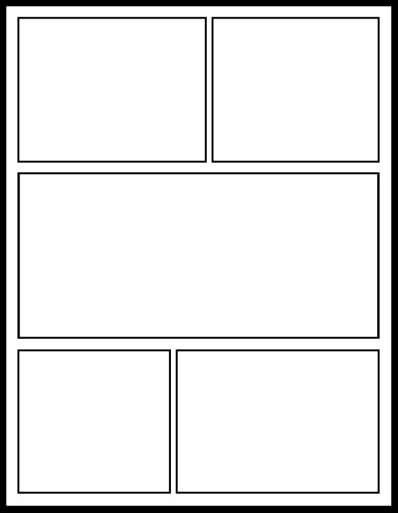 Printable Blank Comic Strip Template For Kids 4 PROFESSIONAL 