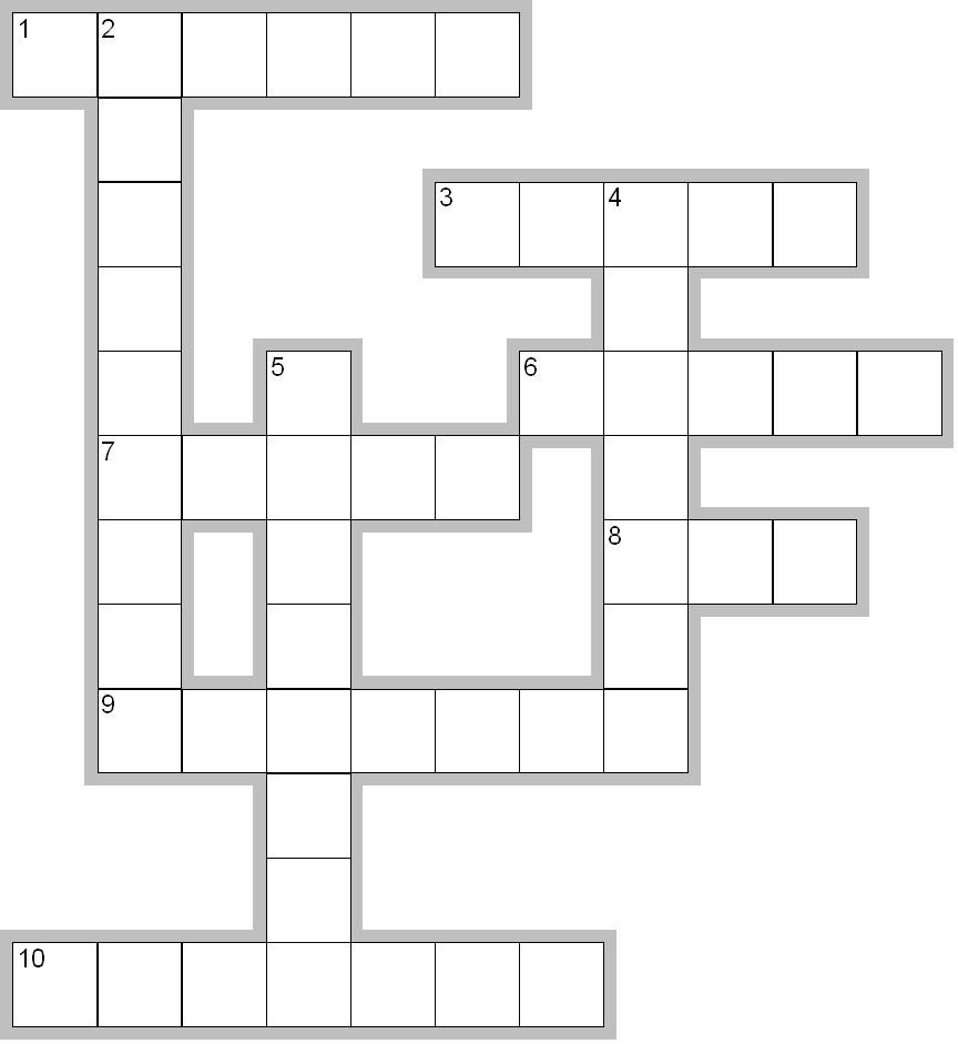 Printable Blank Crossword Printable Crossword Puzzles