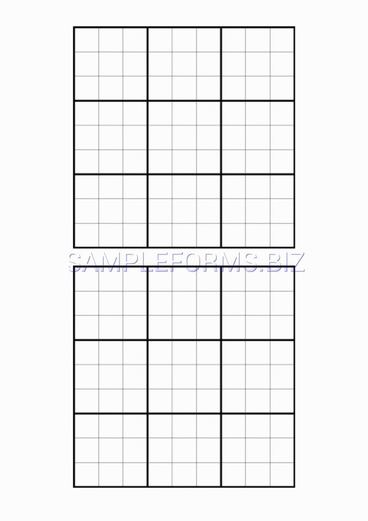 Printable Blank Sudoku Grid PDF Sudoku Printable