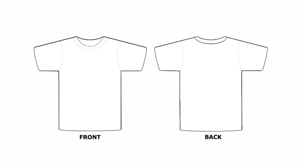 Printable Blank Tshirt Template C Punkt In Printable Blank Tshirt 