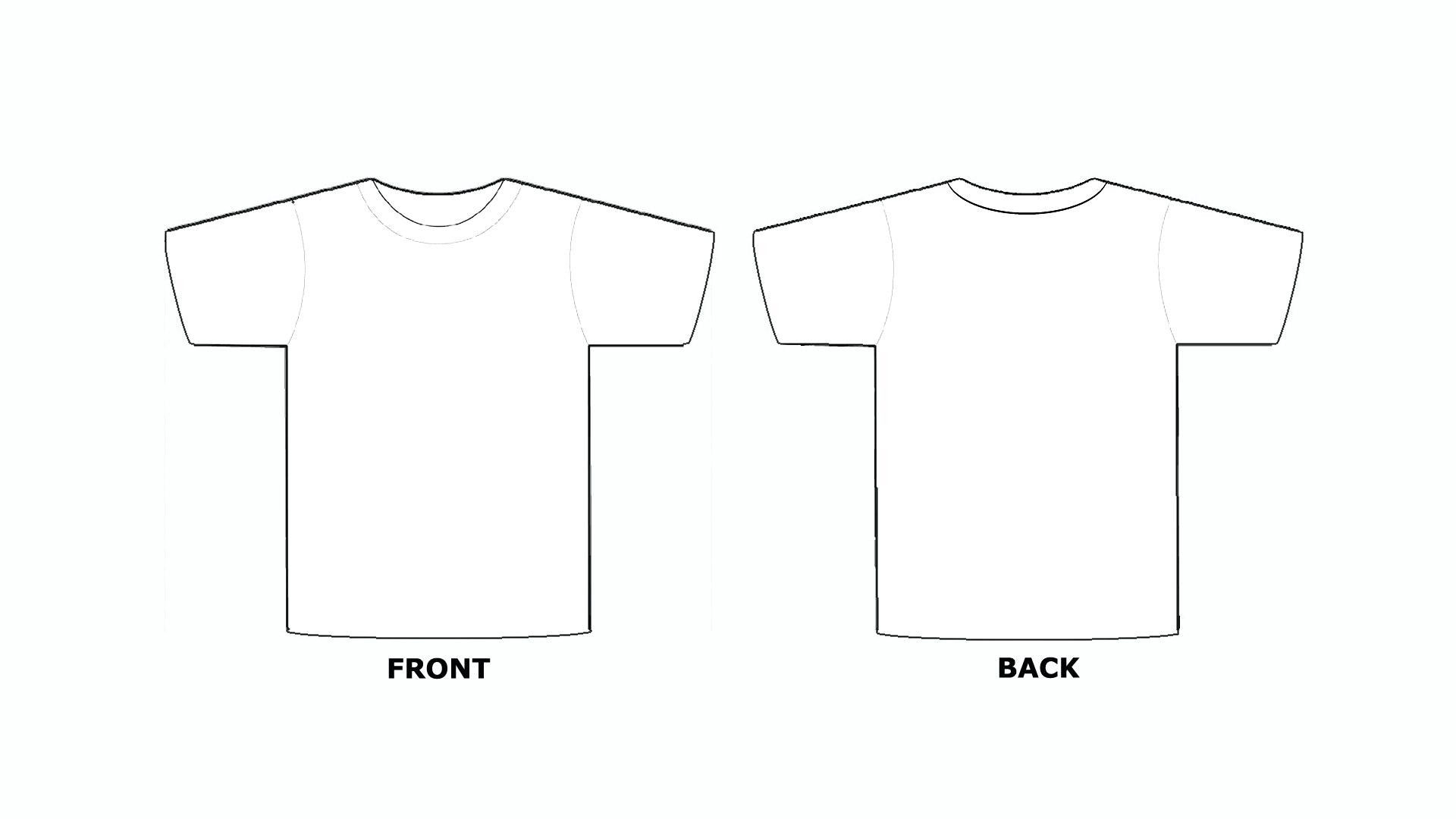 Printable Blank Tshirt Template C Punkt In Printable Blank Tshirt