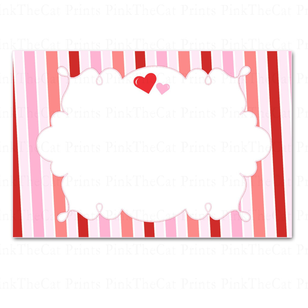 Printable Blank Valentines Love Day Card