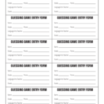 Printable Entry Forms Fill Online Printable Fillable Blank