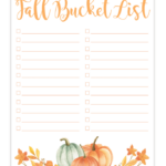 Printable Fall Bucket List Chicfetti