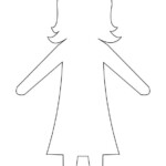Printable Girl Paper Doll Template Paper Doll Template Paper Doll