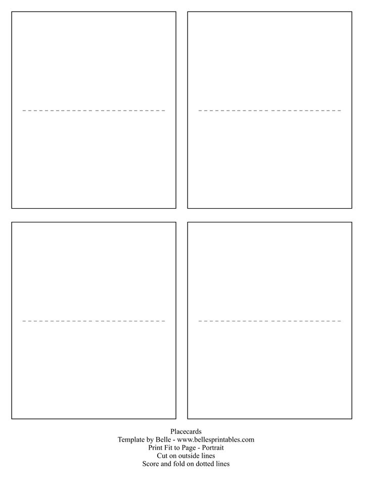 Printable Place Cards Templates Printable Place Cards Wedding Place 