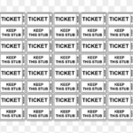 Printable Raffle Tickets Template Numbered Raffle Tickets Template