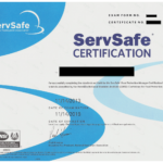 Printable Servsafe Certificate Border Certificate
