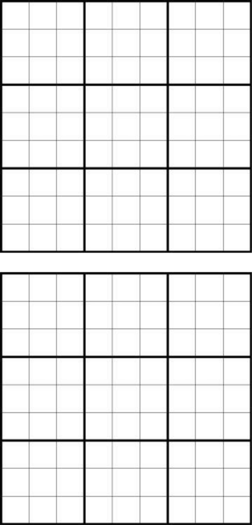 Printable Sudoku Grids Have Fun Anytime