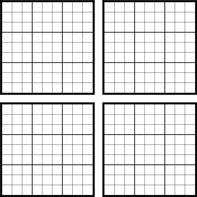 Printable Sudoku Grids Have Fun Anytime