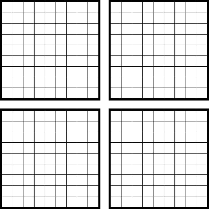 Printable Sudoku Grids Template Free Download Speedy Template