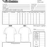 Printable T Shirt Order Forms Templates