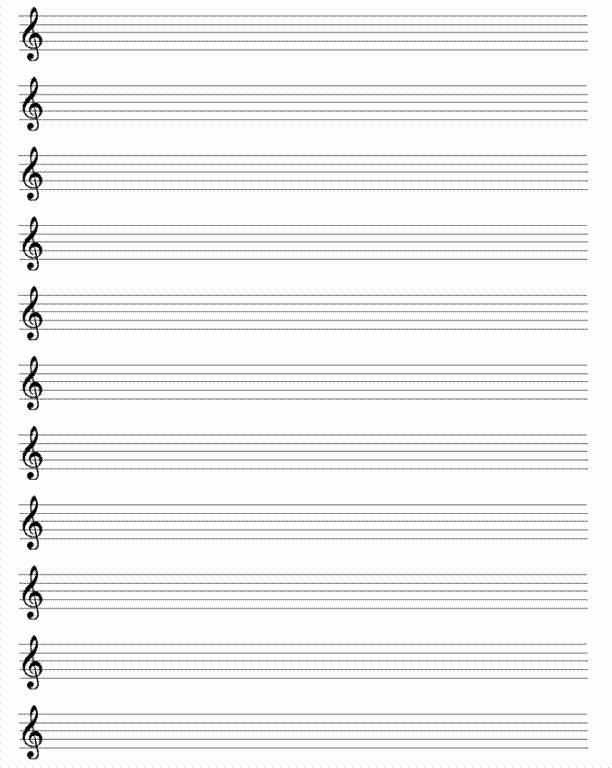 Printable Violin Notes Blank Music Sheet Paper learnviolin Blank